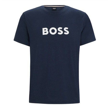 Boss Logo Cotton-jersey T-Shirt - Navy - M