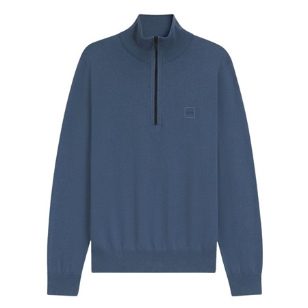 Boss Kanobix_S Zip-neck Sweater- Blue - XL