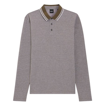 Boss H-Pittman Long Sleeve Polo Shirt - Green - XL