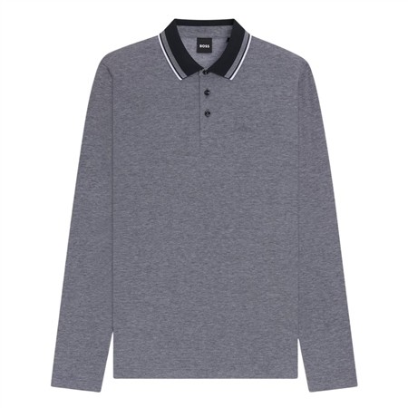 Boss H-Pittman Long Sleeve Polo Shirt - Navy - XL
