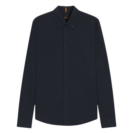 Boss Myjersey Slim-fit Cotton Jersey Shirt - Navy - XL