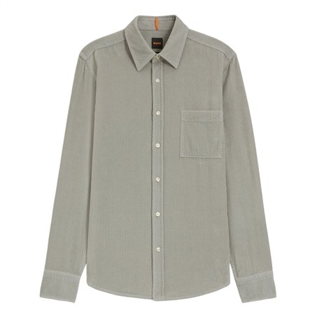 Boss Relegant Cotton Corduroy Shirt - Green - 2XL