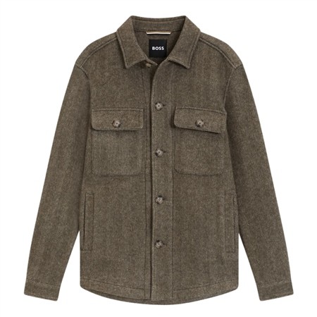 Boss C-Carper Relaxed-fit Overshirt - Brown - 42