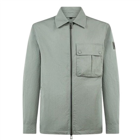 Belstaff Drome Overshirt Sage Green - Green - L