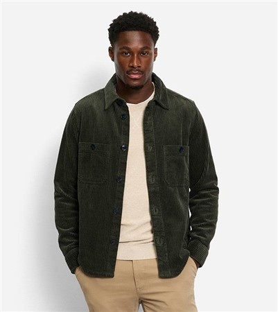 Olymp Corduroy Overshirt - Green - L