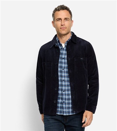 Olymp Corduroy Overshirt - Navy - S