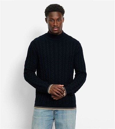Olymp Roll Neck Sweater - Navy - XL
