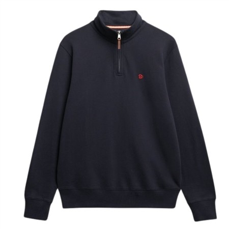 Superdry Preppy Half Zip Jumper - Dark Navy - XL