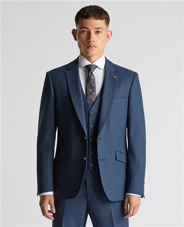 Remus Uomo Pablo Tapered Fit Stretch Jacket - Blue - 44R
