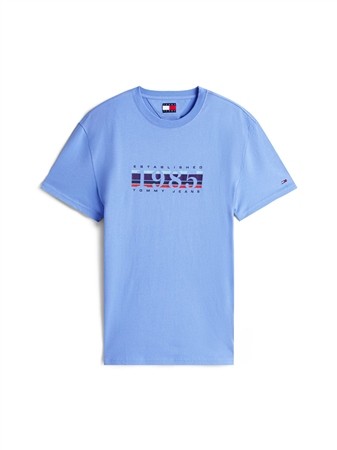 Tommy Jeans 1985 DNA Graphic T-Shirt - Sky Blue - M