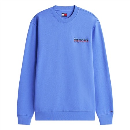 Tommy Jeans 1985 DNA Crew Neck Sweatshirt - Sky Blue - XL