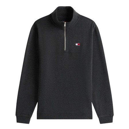 Tommy Jeans Tommy Badge Quarter-Zip Jumper - Black - L