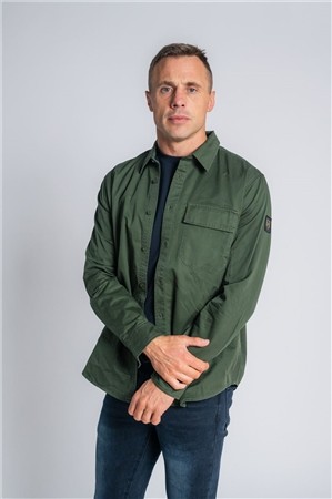 Xv Kings Flounder Overshirt - Olive Green - XL