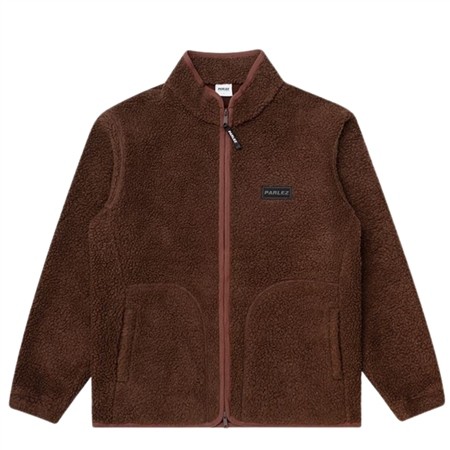 Parlez Amity Zip Thru Fleece Jacket - Coffee Brown - L