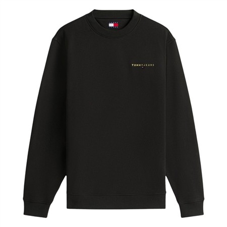 Tommy Jeans Linear Crew Sweatshirt - Black - XL