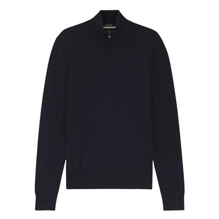 Boss H-Hemarlo Half Zip Sweater - Navy - 2XL