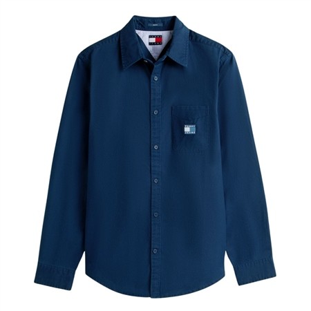 Tommy Jeans Washed Twill Shirt - Navy - XL