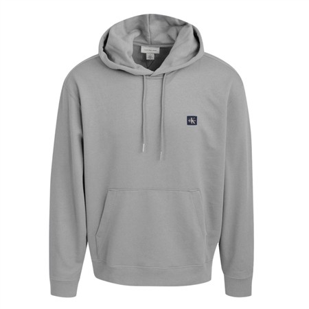 Calvin Klein Jeans Terry Monologo Badge Hoodie - Grey - XS