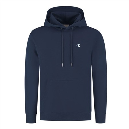 Calvin Klein Jeans Cotton Terry Badge Hoodie - Navy - XL