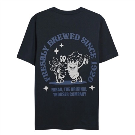 Farah Roderick Graphic Ss T-shirt - Navy - L