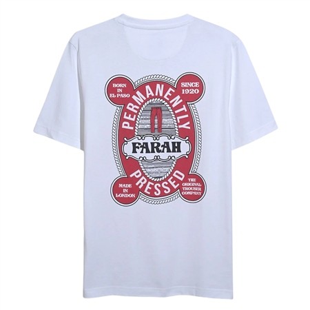 Farah Hawthorne Graphic T-Shirt - White - M