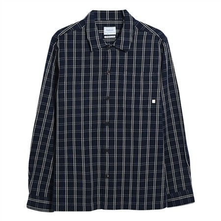 Farah Wallasey Check Overshirt - Navy - L