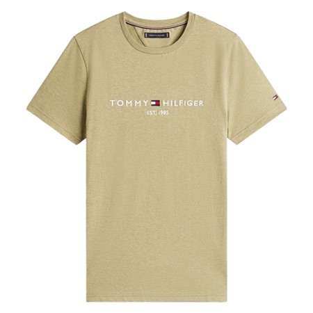 Tommy Hilfiger Linear Logo Embroidery T-Shirt - Green - M