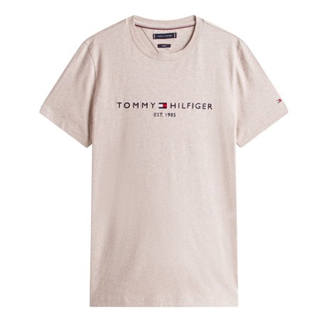 Tommy Hilfiger Linear Logo Embroidery T-Shirt - Grey - XL