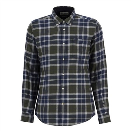 Barbour Rasay Tartan Tailored Shirt - Green - 2XL