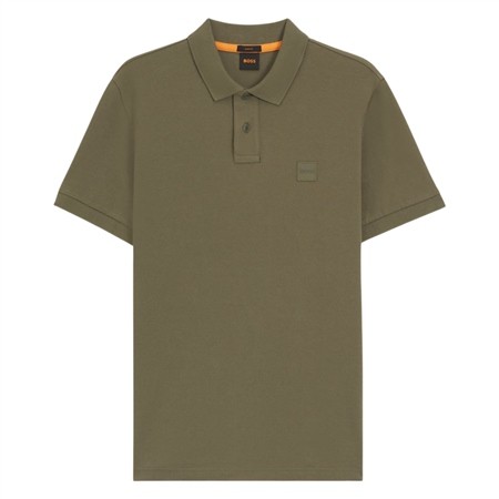 Boss Passenger Patch Logo Polo Shirt - Moss Green - XL
