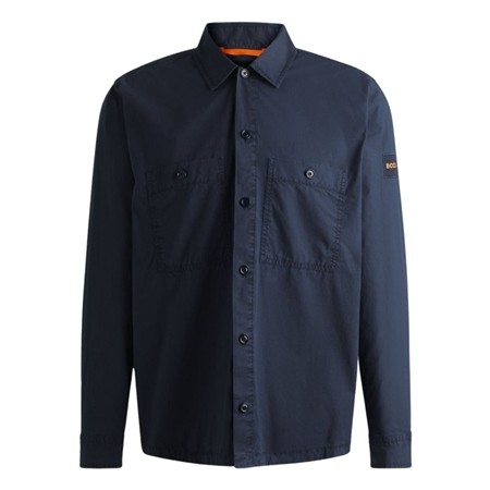 Boss Locky 2 Oversized Overshirt - Navy - S