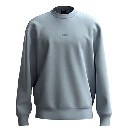 Boss Wesmallcrew Relaxed-fit Sweatshirt - Blue - S