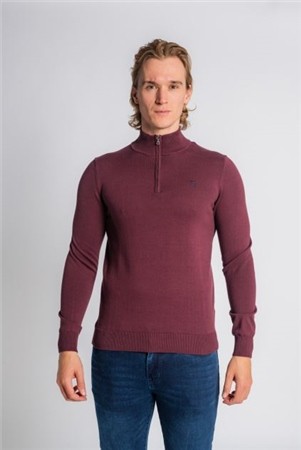 Xv Kings Perpignan Half Zip Jumper - Plumned Wine - XL