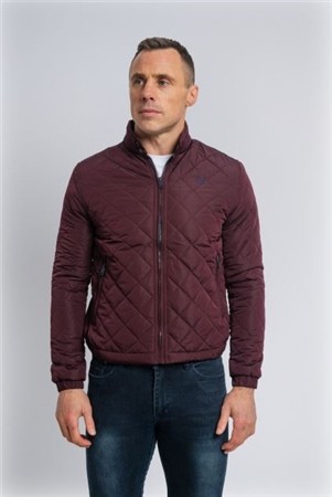 Xv Kings Barbarians Quilted Jacket - Crimson Wine - M