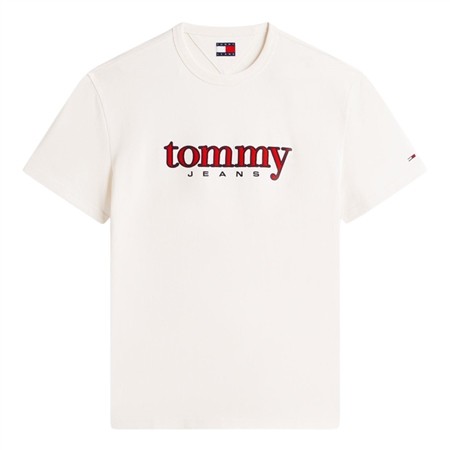 Tommy Jeans Logo Appliqué Jersey T-Shirt - White - XL