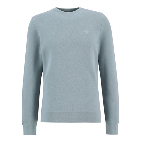 Barbour Essential Honeycomb Crew Neck Sweater - Blue - M