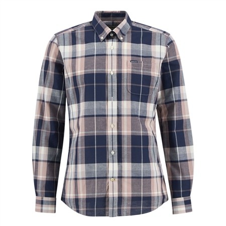 Barbour Newbridge Checked Tailored Shirt - Navy - M