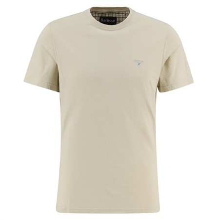 Barbour Tartan Sports T-Shirt - Beige - L