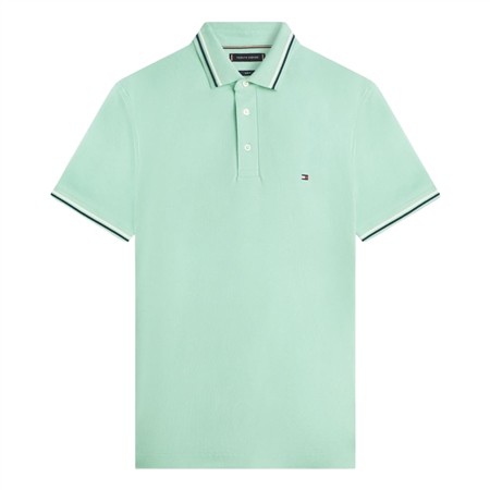 Tommy Hilfiger Tipped Slim Fit Polo Shirt - Verdant Green - L