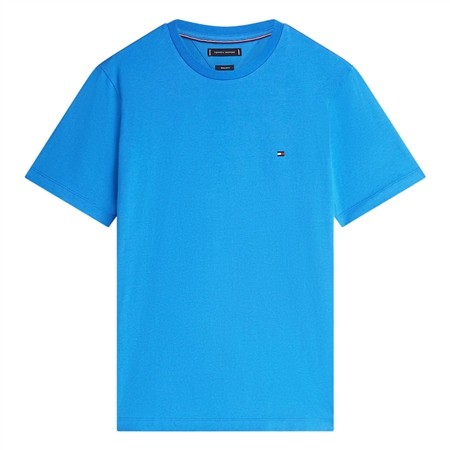 Tommy Hilfiger Flag Embroidery Crew Neck T-Shirt - Blue Orbit - S