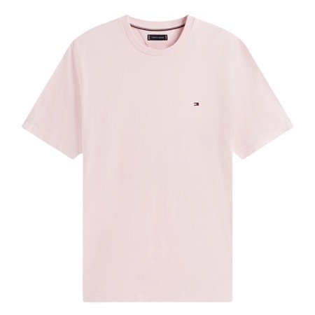 Tommy Hilfiger Flag Embroidery Crew Neck T-Shirt - Pink Lily - XL
