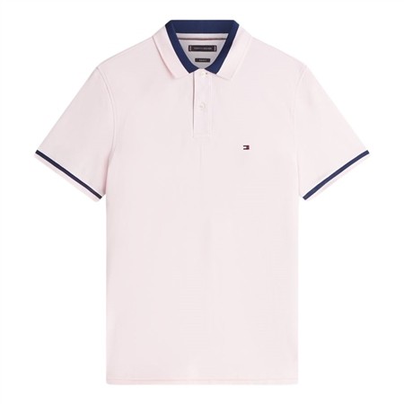 Tommy Hilfiger Contrast Collar Block Polo Shirt - Pink - S