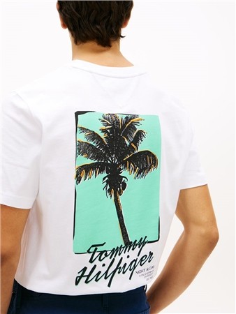Tommy Hilfiger Palm Photo Print T-shirt - White - M