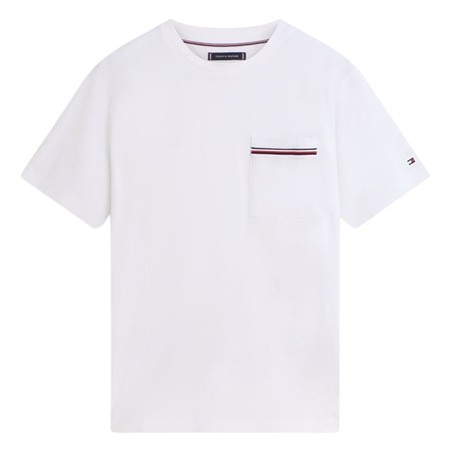 Tommy Hilfiger Global Stripe Pocket Pique Jersey T-Shirt - White - M