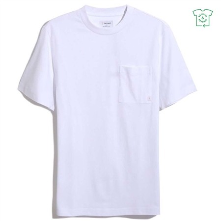 Farah Stacy Pocket T-Shirt - White - L