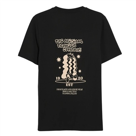 Farah Tristan Graphic Ss T-shirt - Black - M