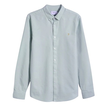 Farah Brewer Slim Fit Shirt - Jade Green - M