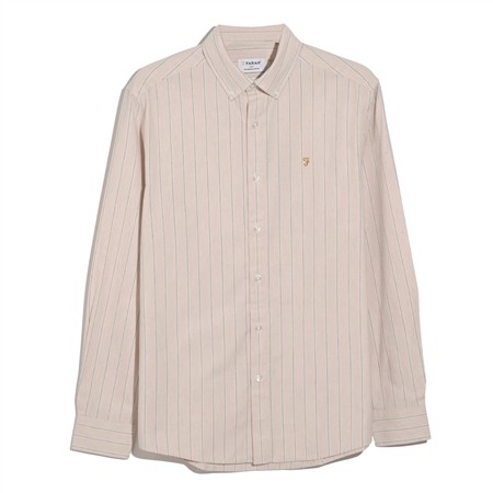 Farah Steen Wide Stripe Shirt - Pink - M