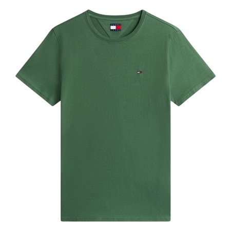 Tommy Jeans Tommy Flag Extra Slim Jersey T-Shirt - Green - M