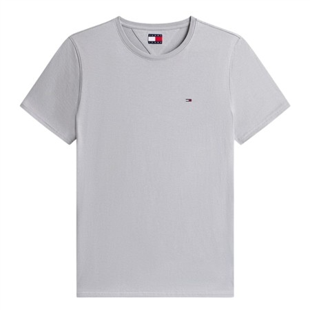 Tommy Jeans Tommy Flag Extra Slim Jersey T-Shirt - Grey - S